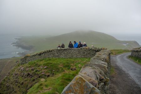 Cold, wet afternoon at Sumburgh Head