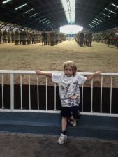 Admiring the Terracotta Warriors